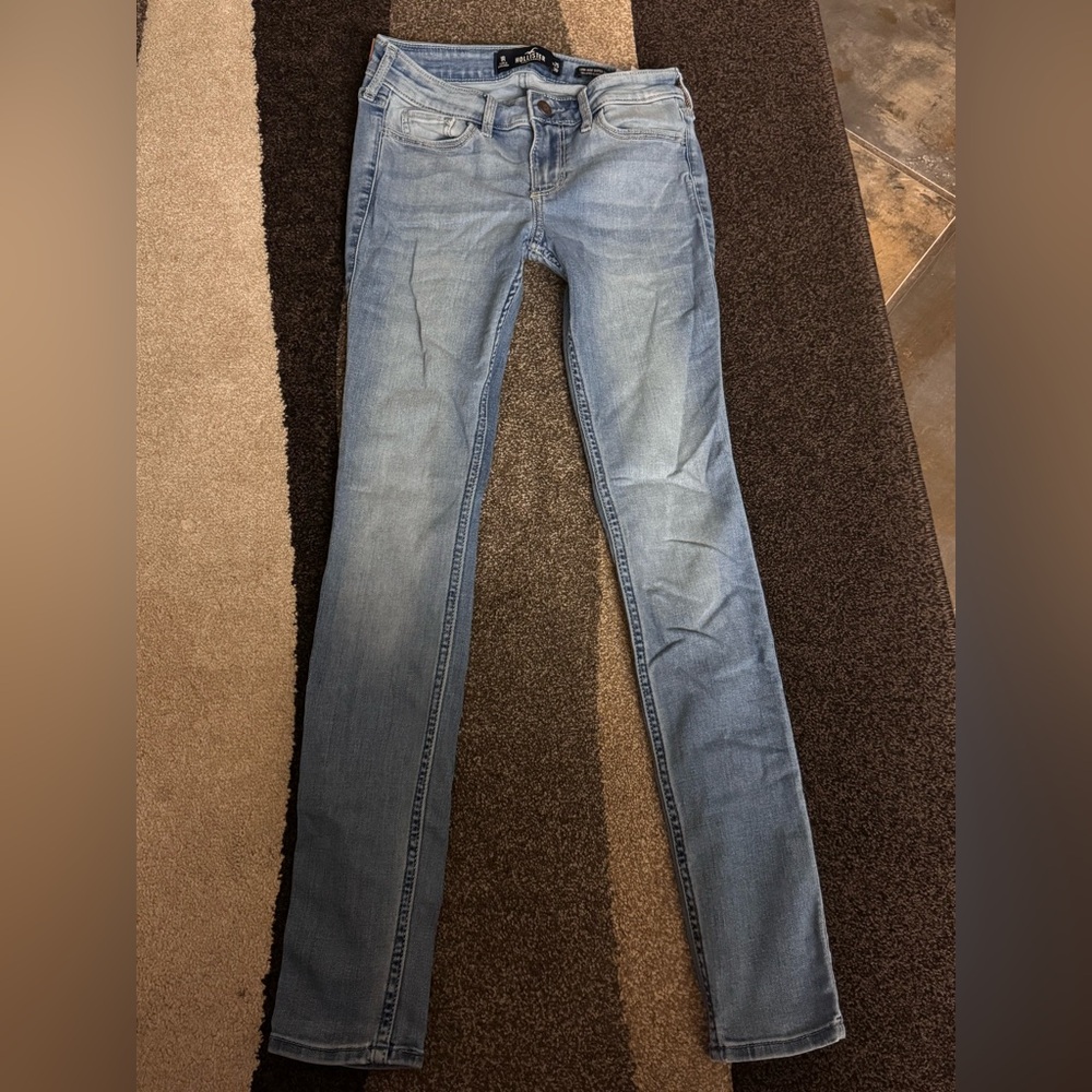 Hollister Blue Lowrise Super Skinny Jeans